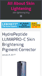 Mobile Screenshot of allaboutskinlightening.net